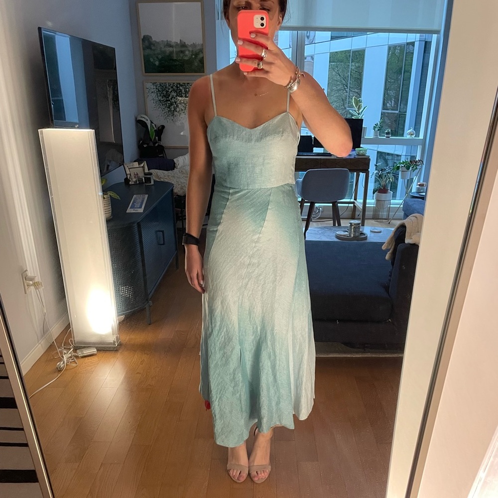 Rebecca Taylor blue ombré midi dress size 4